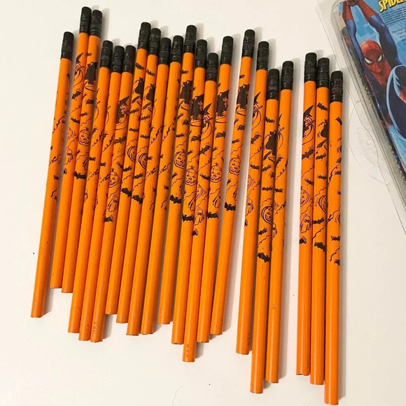 Spiderman Stationery Set and Halloween  Vintage Halloween Pencils Lot - Picture 9 of 11